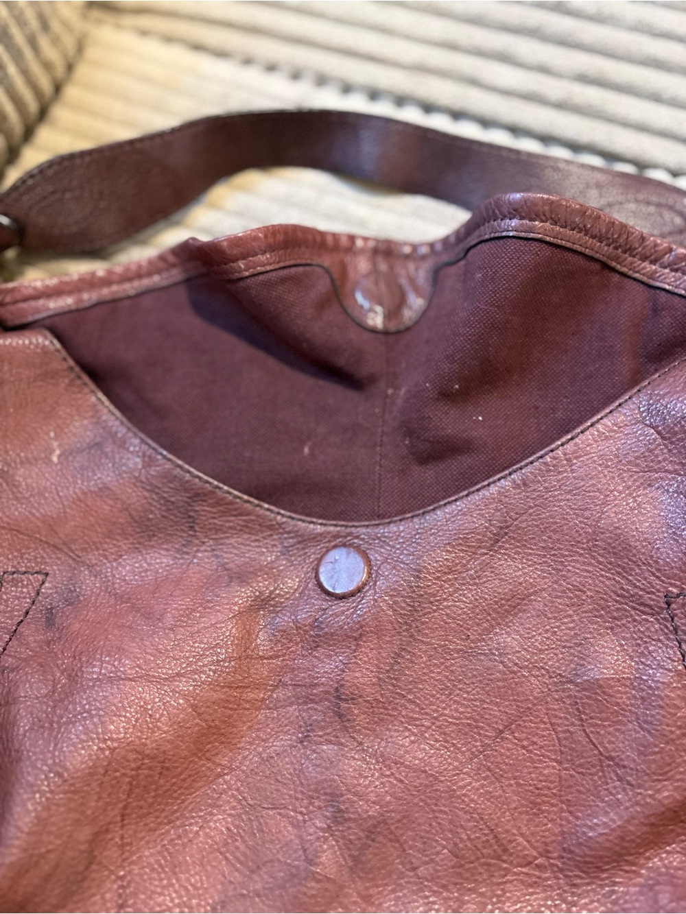 Frye Leather Shoulder Hobo in Mauve-Rose - Picture 3 of 6